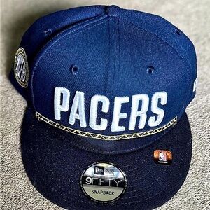 Pacers New Era Navy Snapback Hat. NWT.